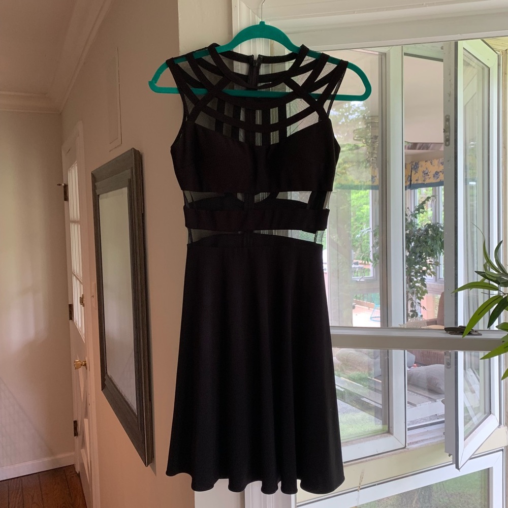 Black cocktail dress